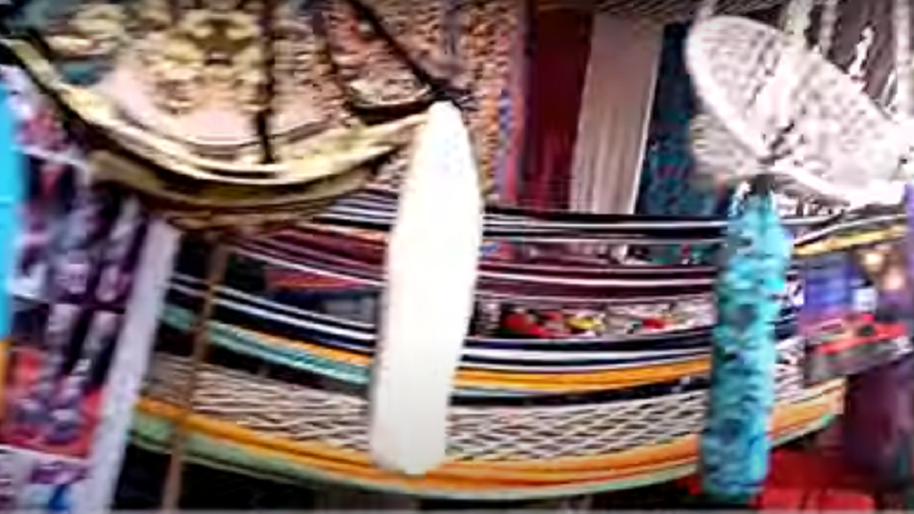colourful hammock for sale in Palolem beach Canacona Goa India